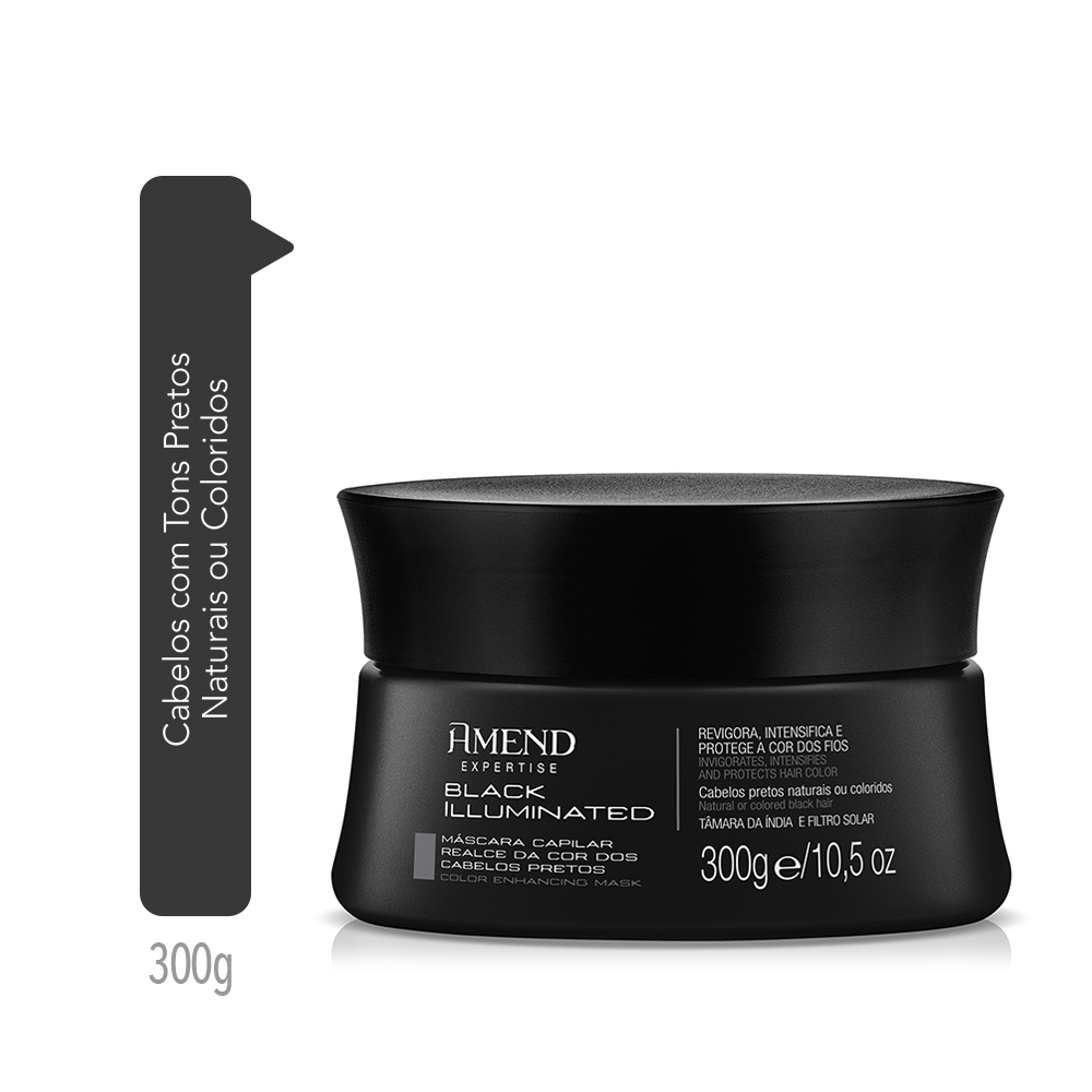 Máscara Amend Expertise Realce da Cor Black Illuminated 300g